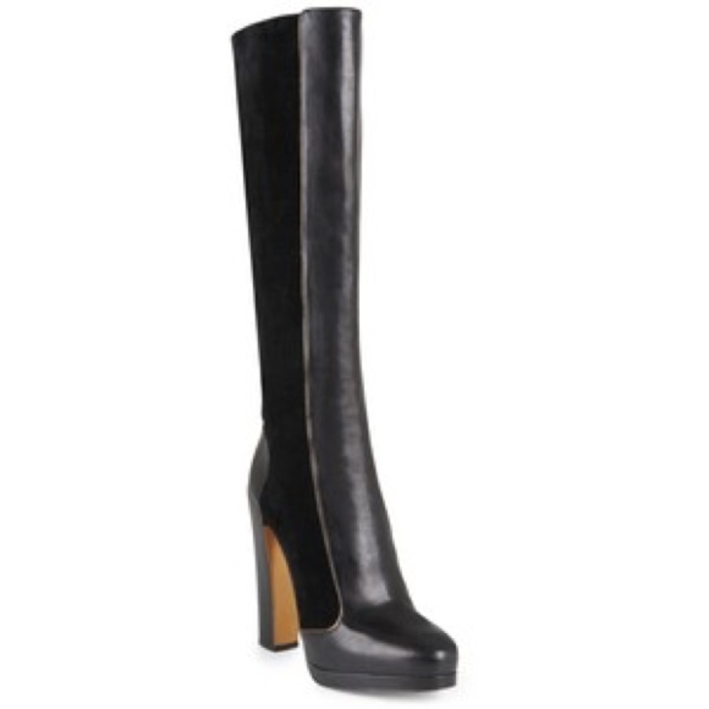 Brand new BCBG Maxazria suede and leather boots